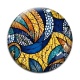 Cabochon Verre - fond paisley