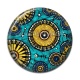 Cabochon Résine - fond paisley