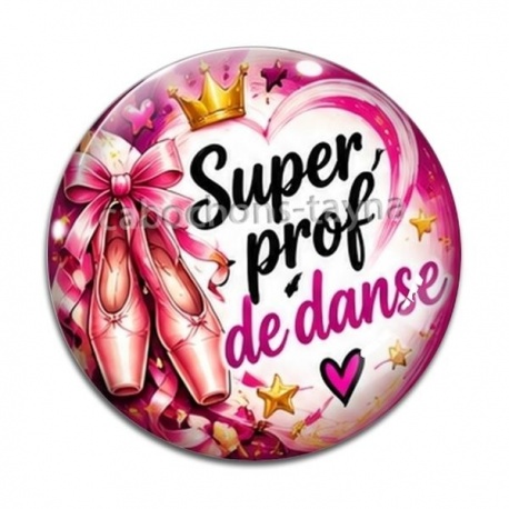 Cabochon Verre - super prof de danse