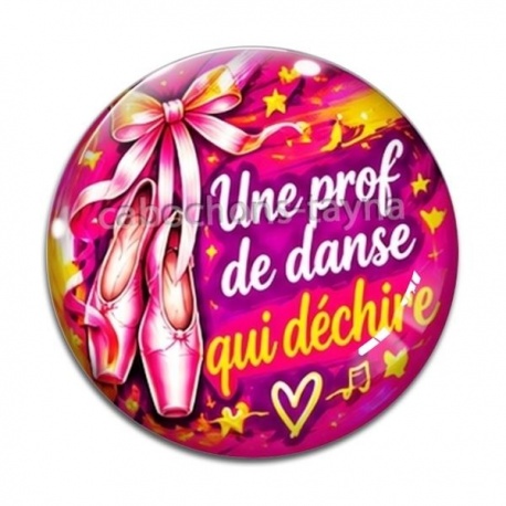 Cabochon Verre - une prof de danse qui déchire