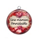 Pendentif Cabochon Argent - maman formidable
