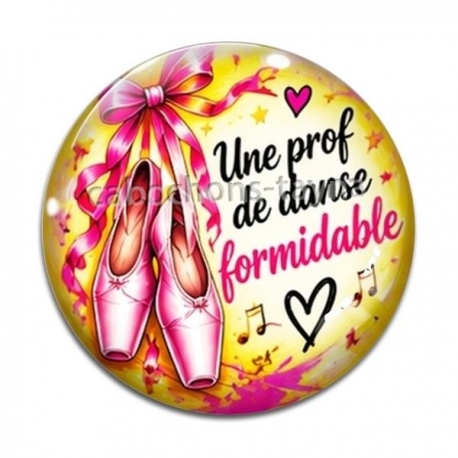 Cabochon Verre - une prof de danse formidable