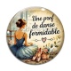Cabochon Verre - une prof de danse formidable