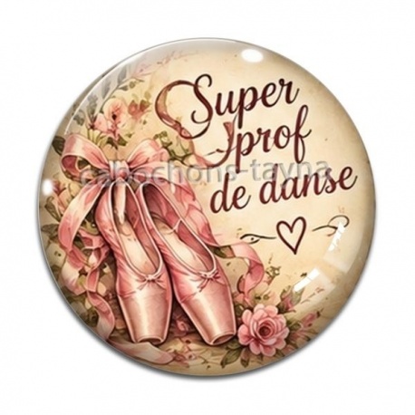 Cabochon Verre - super prof de danse