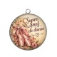 Pendentif Cabochon Argent - super prof de danse