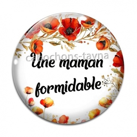 Cabochon Verre - maman formidable