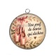 Pendentif Cabochon Argent - une prof de danse qui déchire