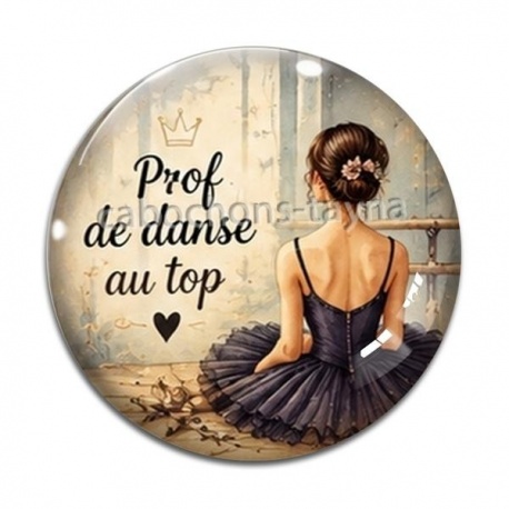 Cabochon Verre - prof de danse au top