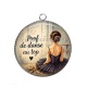 Pendentif Cabochon Argent - prof de danse au top