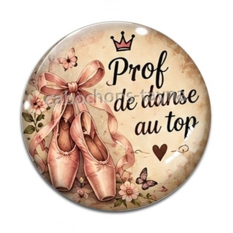 Cabochon Verre - prof de danse au top