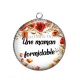 Pendentif Cabochon Argent - maman formidable