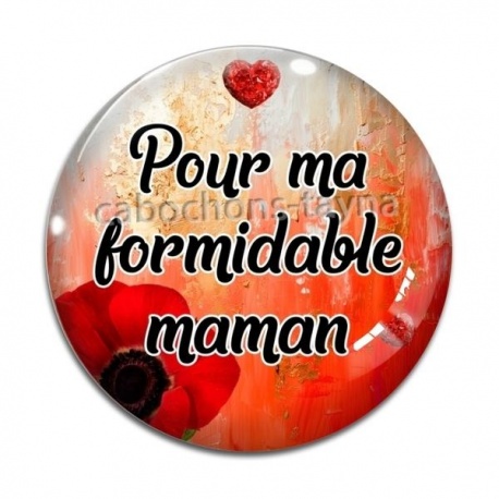 Cabochon Verre - maman formidable
