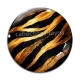 Cabochon Verre - fond peau animal 