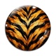 Cabochon Verre - fond peau animal 