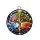 Pendentif Cabochon Argent - arbre de vie