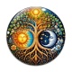 Cabochon Verre - arbre de vie