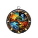 Pendentif Cabochon Argent - arbre de vie