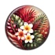 Cabochon Résine - fleur exotique