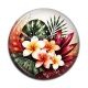Cabochon Résine - fleur exotique