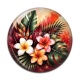 Cabochon Résine - fleur exotique