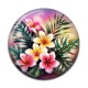 Cabochon Résine - fleur exotique