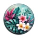 Cabochon Résine - fleur exotique