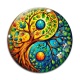 Cabochon Verre - Yin yang