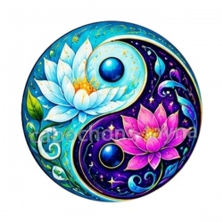 yin yang fleur