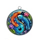 Pendentif Cabochon Argent - poisson chinois