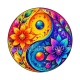 yin yang fleur