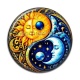 Cabochon Résine - soleil lune