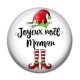 Cabochon Résine - joyeux noël maman