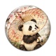 Cabochon Verre - panda