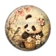 Cabochon Résine - panda
