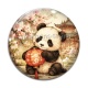 Cabochon Verre - panda