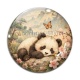 Cabochon Verre - panda