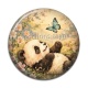 Cabochon Résine - panda