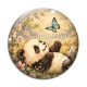 Cabochon Verre - panda