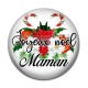 Cabochon Résine - joyeux noël maman