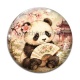 Cabochon Verre - panda