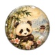 Cabochon Verre - panda