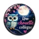 Cabochon Résine - une chouette collègue