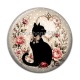 Cabochon Résine - chat noir