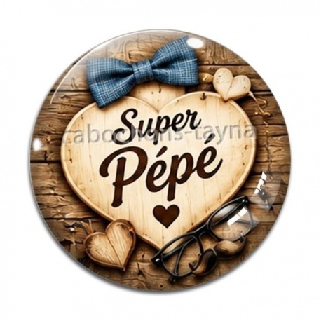 Cabochon Verre - super pépé
