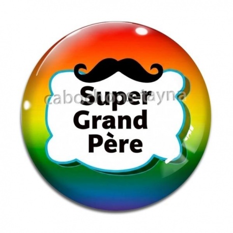 Cabochon Verre - super grand père