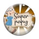 Cabochon Verre - super papy