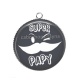 Pendentif Cabochon Argent - super papy