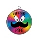 Pendentif Cabochon Argent - super pépé