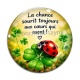 Cabochon Verre - porte bonheur