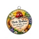 Pendentif Cabochon Argent - porte bonheur
